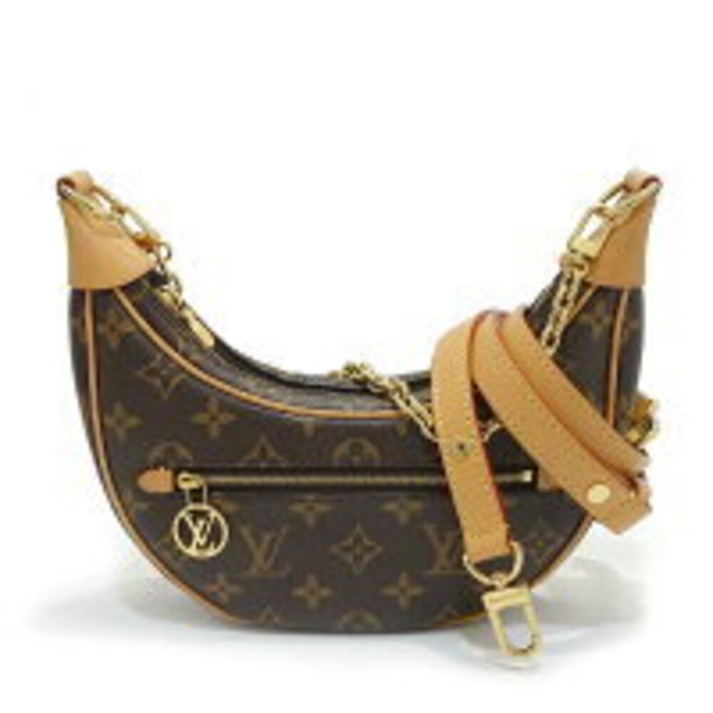 Louis Vuitton Loop bag Monogram canvas leather brown tones handle shoulder
